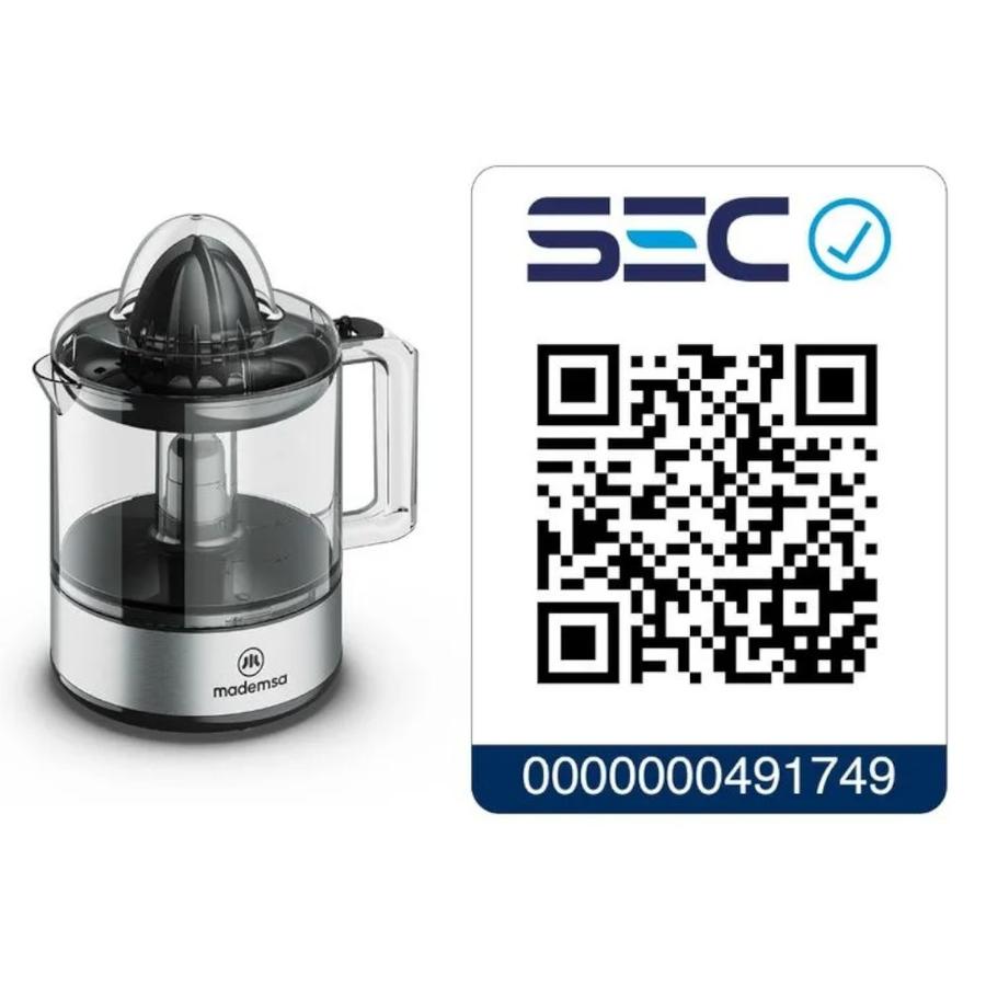 Exprimidor De Citricos Mademsa 0.8 Litros MJP10
