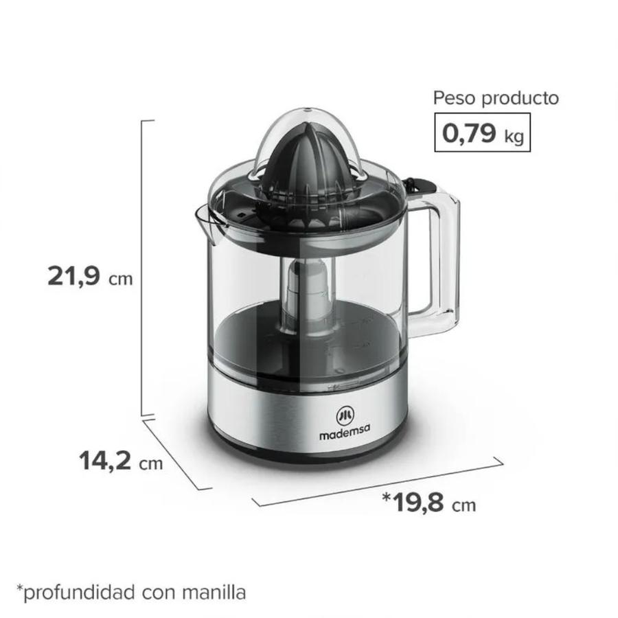 Exprimidor De Citricos Mademsa 0.8 Litros MJP10