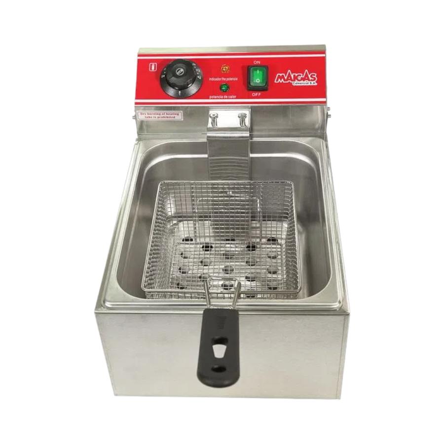 Freidora Eléctrica Maigas 1 Deposito 6 Litros Inox