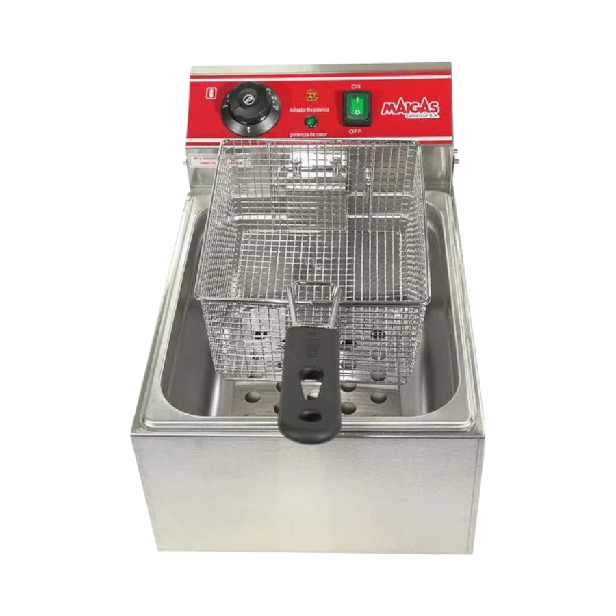 Freidora Eléctrica Maigas 1 Deposito 6 Litros Inox