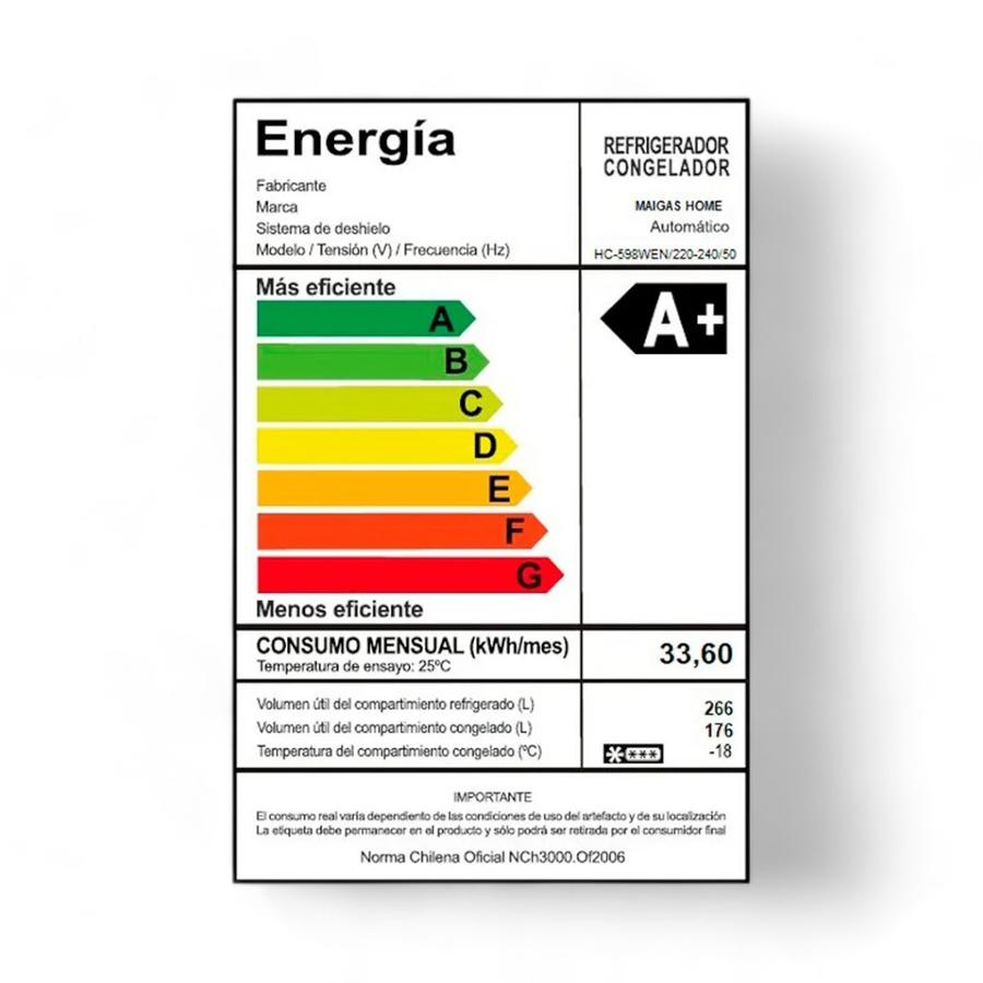 Refrigerador Side By Side Maigas No Frost 442 Litros Gris