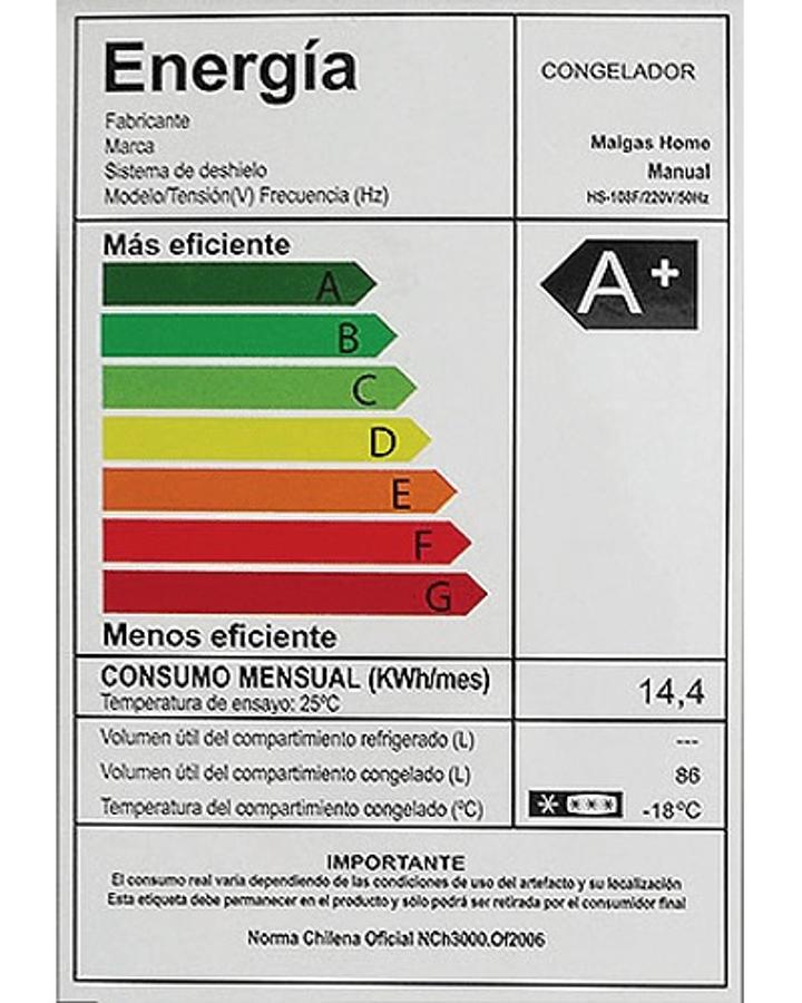 Congelador 86 Lts Vertical Hs-108f