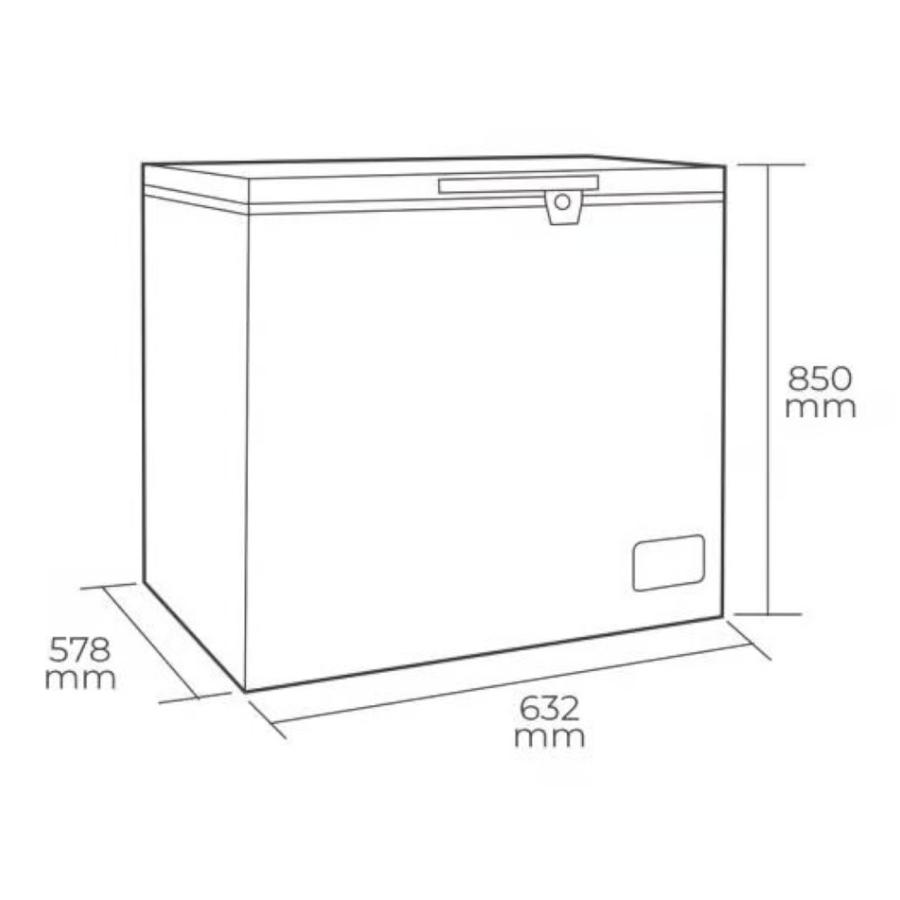 Congelador Dual Tapa Dura 145 Litros Hs-186c Blanco