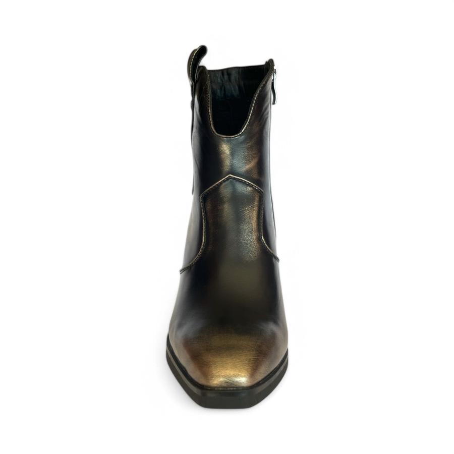 Botín Bajo Mujer Via Rosmini Cadoli Dorado Oscuro
