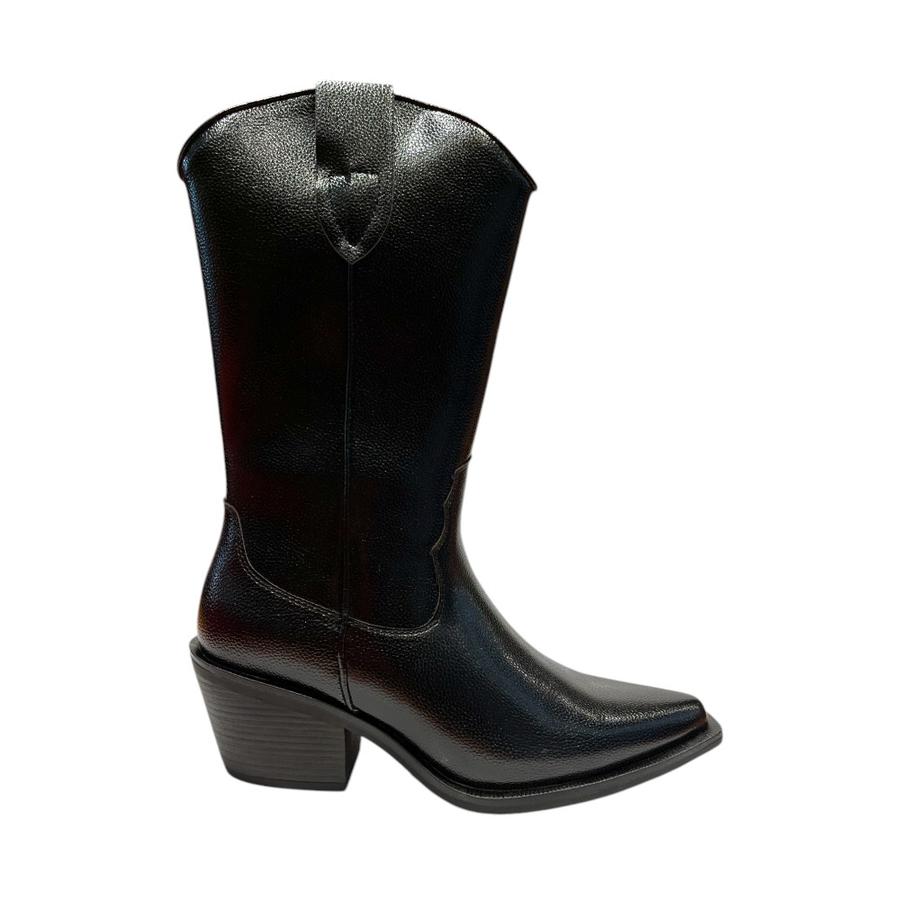 Bota Media Mujer Maria Pia Tini Negro