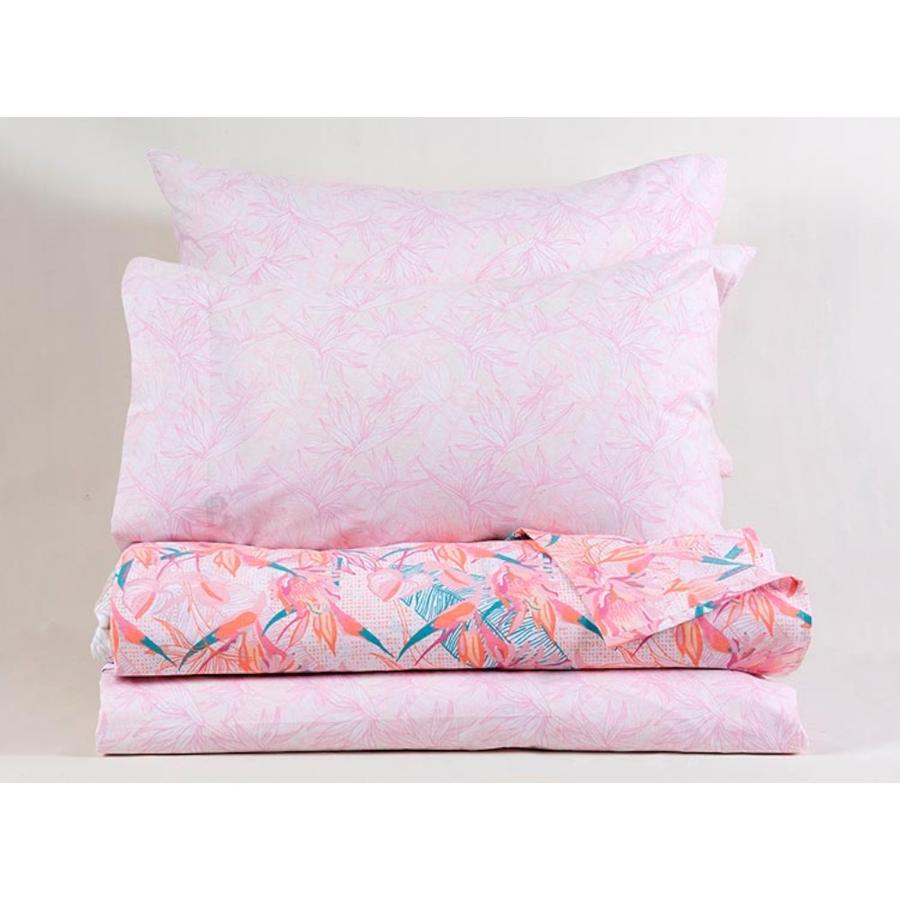 Juego Sábanas Cama 1.5 Plazas 180 Hilos Mashini Paradise