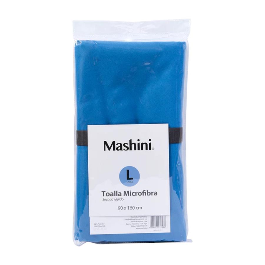 Toalla Deportiva Microfibra 90 x 160 Cm Mashini Azul