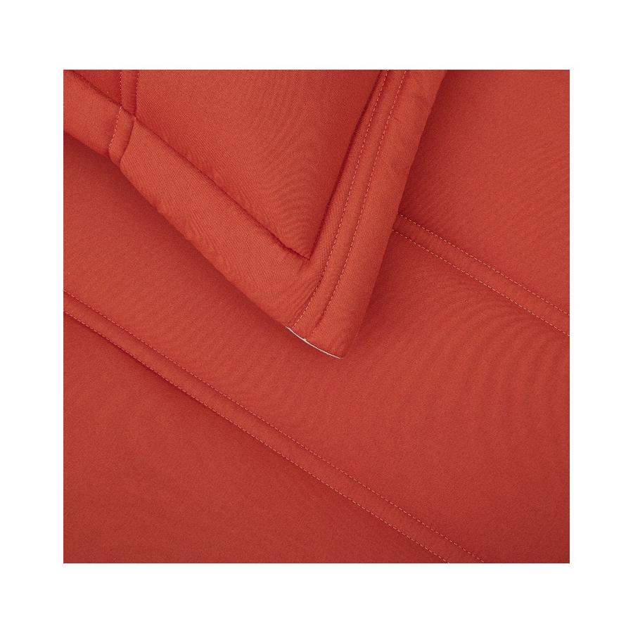 Plumón Cama Reversible 2.5 Plazas Rojo Carmín/Beige