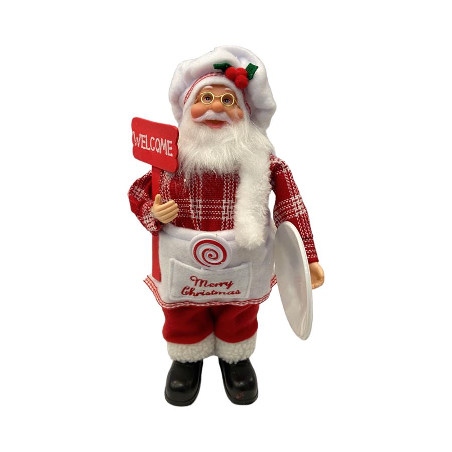 PASCUERO CHEF NAVIDAD 17x10x30CM