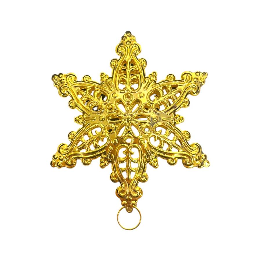 Set 3 Estrellas Navideñas Decorativas Dorado