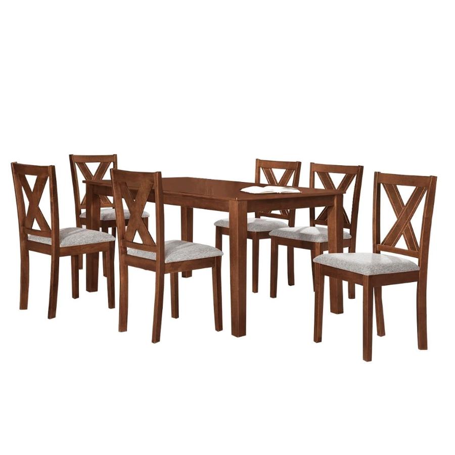 Juego De Comedor Baum Antonia 6 Sillas Café