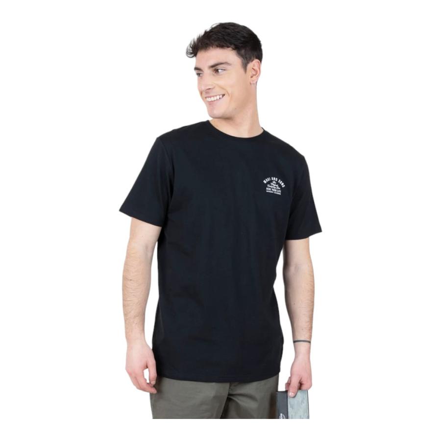 Pack Polera + Billetera Maui And Sons Liso 5AV1559 Negro