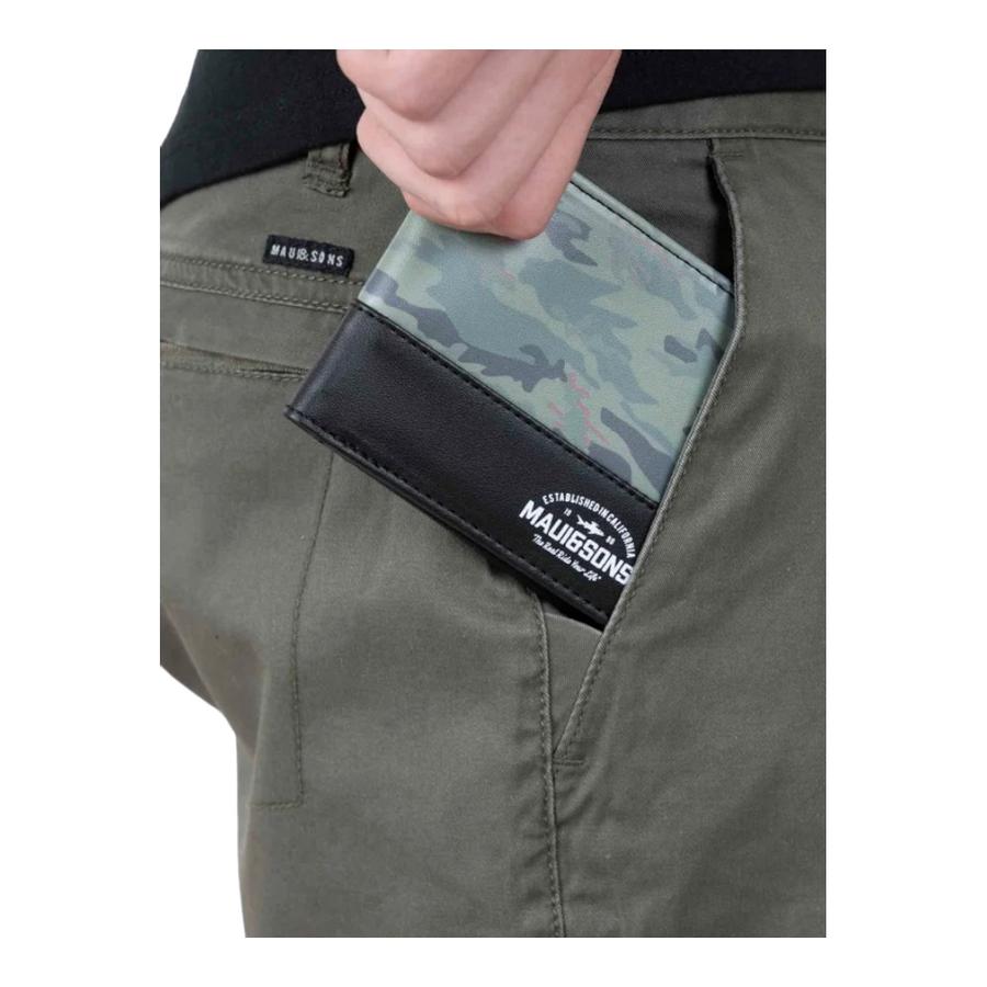 Pack Polera + Billetera Maui And Sons Liso 5AV1559 Negro