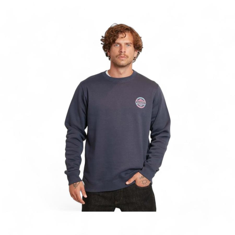 Poleron Hombre Maui&Sons Surf And Skate Co Crew Azul Marino