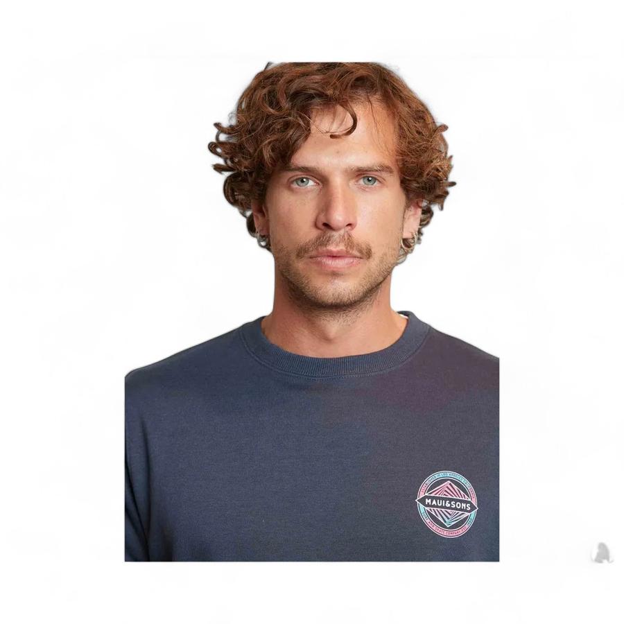 Poleron Hombre Maui&Sons Surf And Skate Co Crew Azul Marino