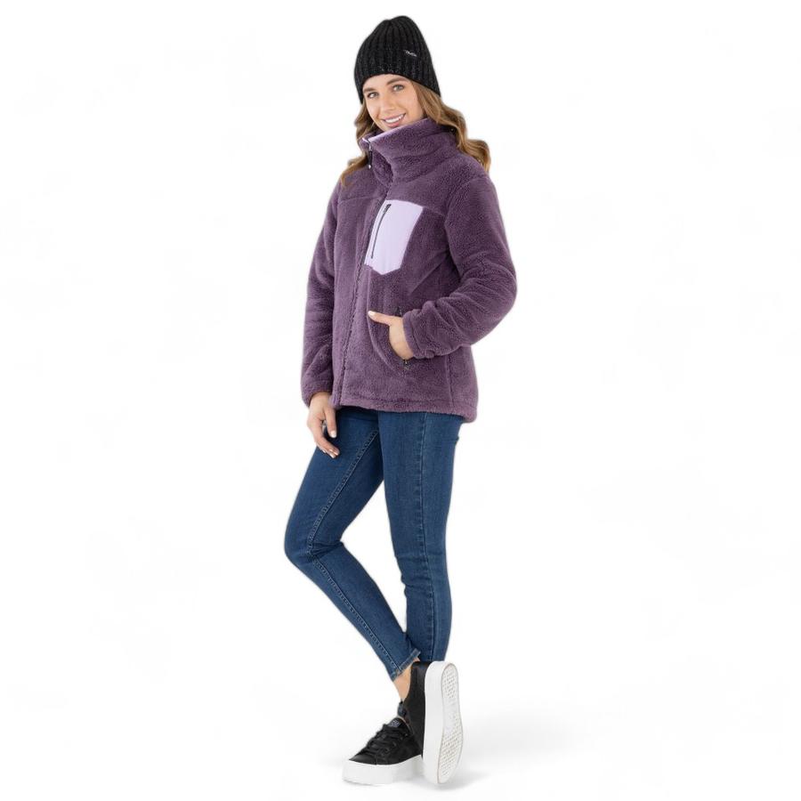 Poleron Chiporro Sherpa Mujer Maui And Sons Morado