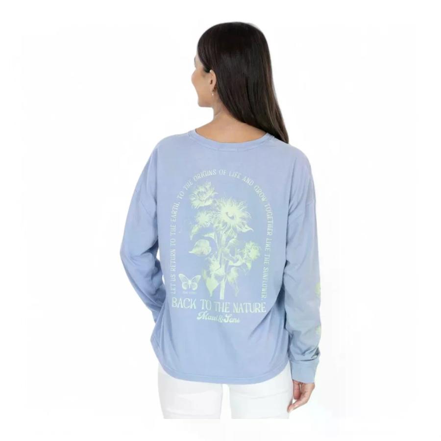 Polera Manga Larga Mujer Maui M/L The Origins Púrpura