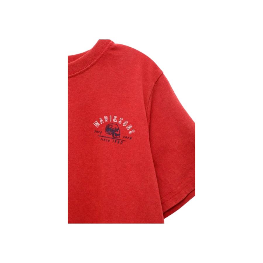 Polera Niño Maui&Sons Mc Motorsurf Rojo