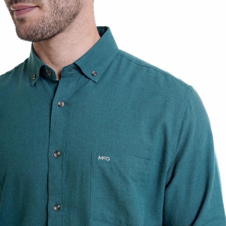 Camisa Hombre McGregor Jacquard Verde