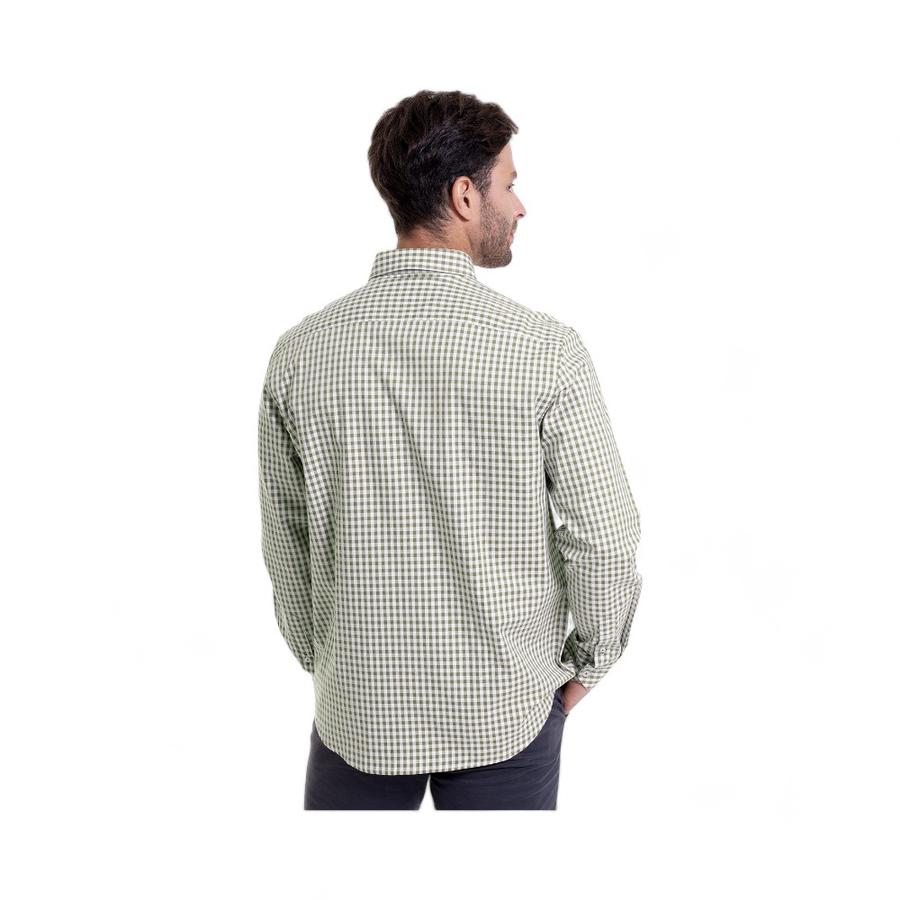 Camisa Hombre McGregor Brooklyn Cuadrillé Beige/Verde