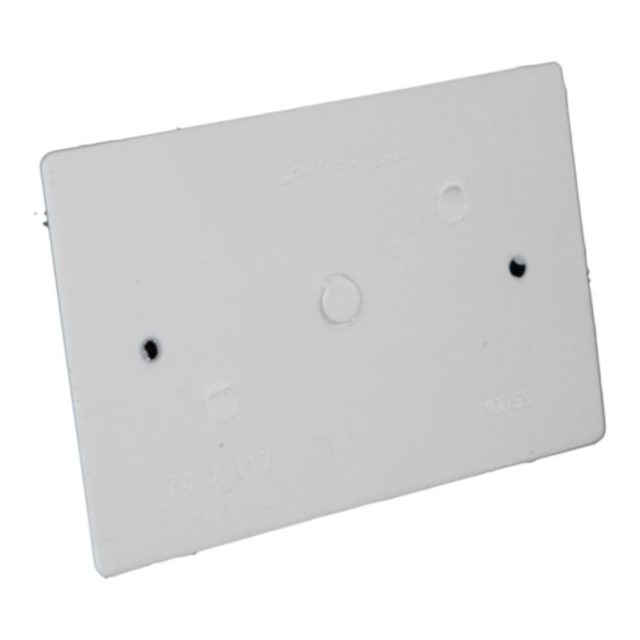 MEC Placa Plastica Cubrecaja Pasacable 64X102Mm S