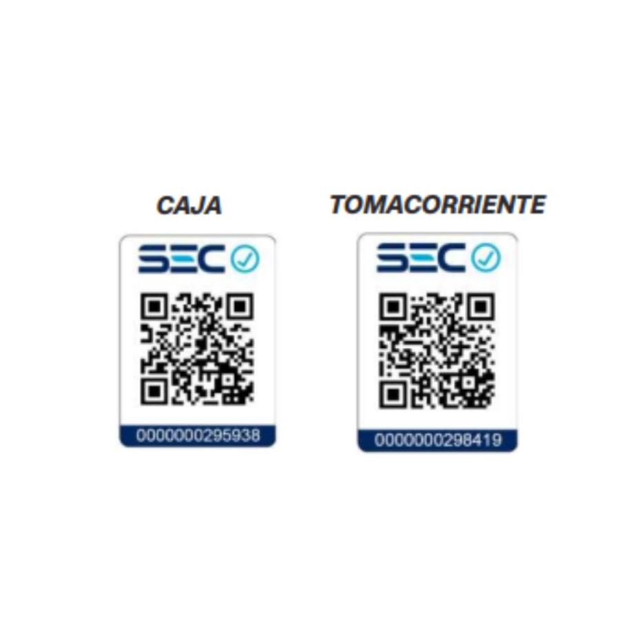 Tomacorriente Simple MEC 10/16A Blanco