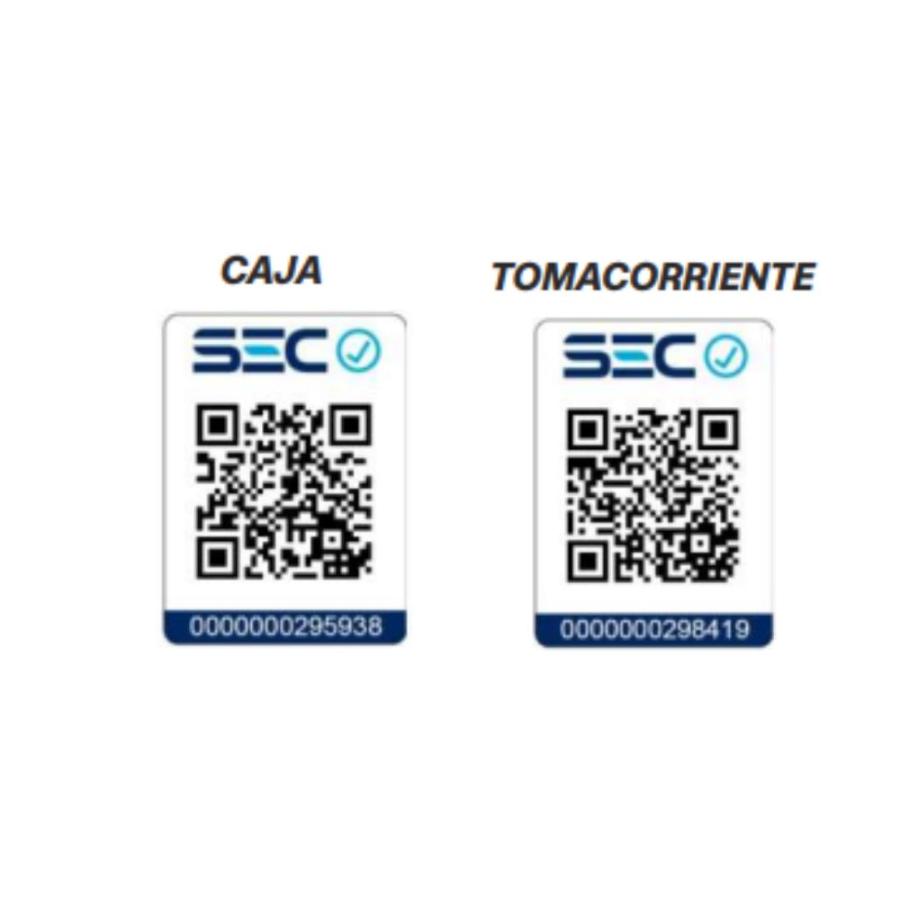 Tomacorriente Doble MEC 10/16A Blanco