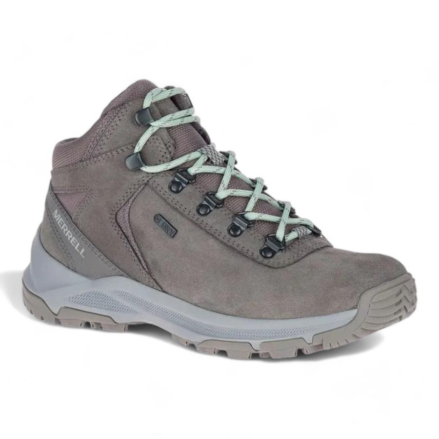 Botín Outdoor Mujer Merrell Erie Mid Wp Gris