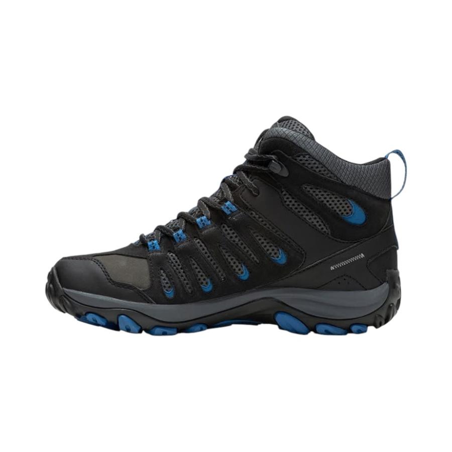 Botín Outdoor Hombre Merrell Crosslander 3 Mid Negro/Azul