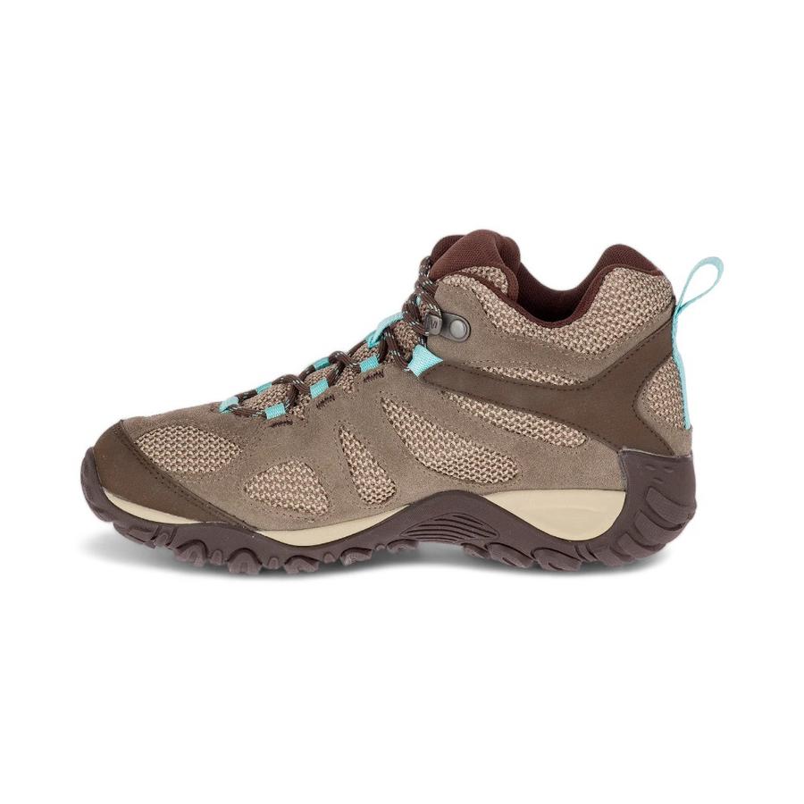 Botines Outdoor Mujer Merrell Yokota 2 Mid Café/Celeste