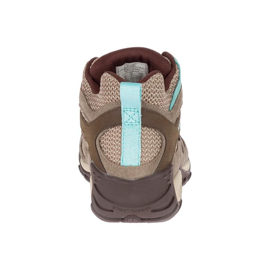 Botines Outdoor Mujer Merrell Yokota 2 Mid Café/Celeste