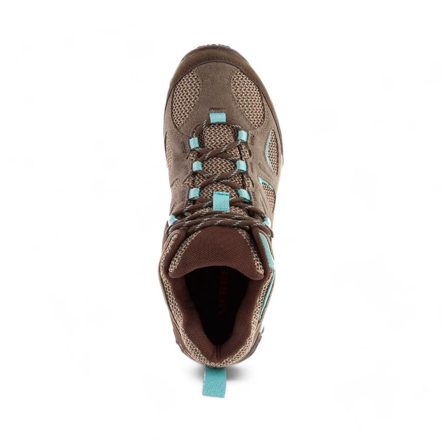 Botines Outdoor Mujer Merrell Yokota 2 Mid Café/Celeste