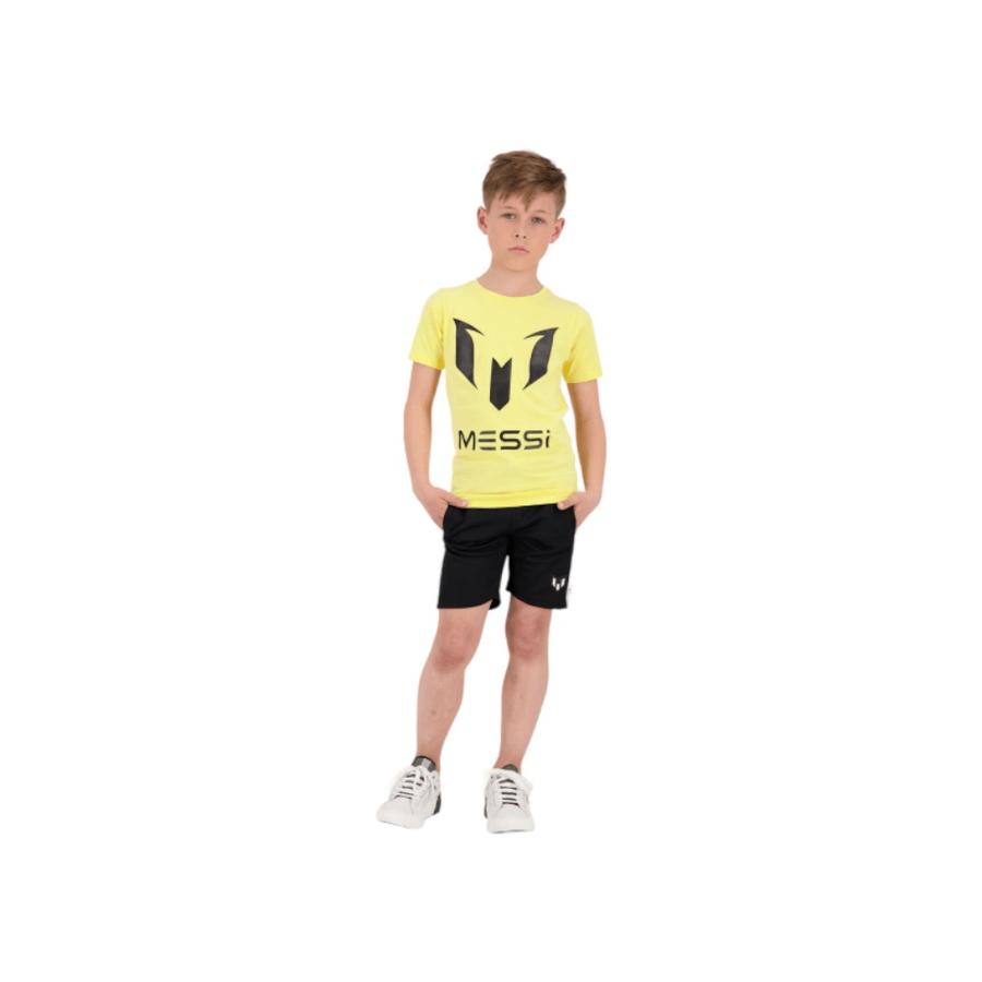 Polera Urbana Estampada Niño Messi Amarillo