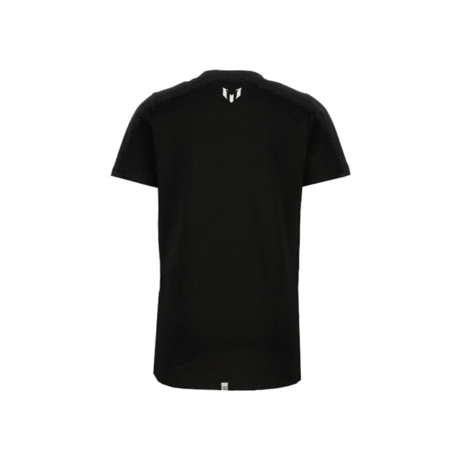 Polera Urbana Estampada Niño Messi Negro