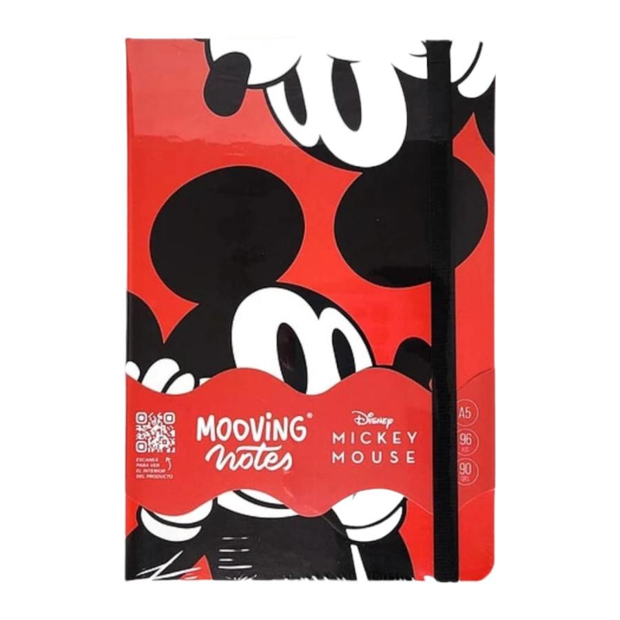 Cuaderno Mooving Notes A5 Tapa Dura Diseño Mickey Mouse