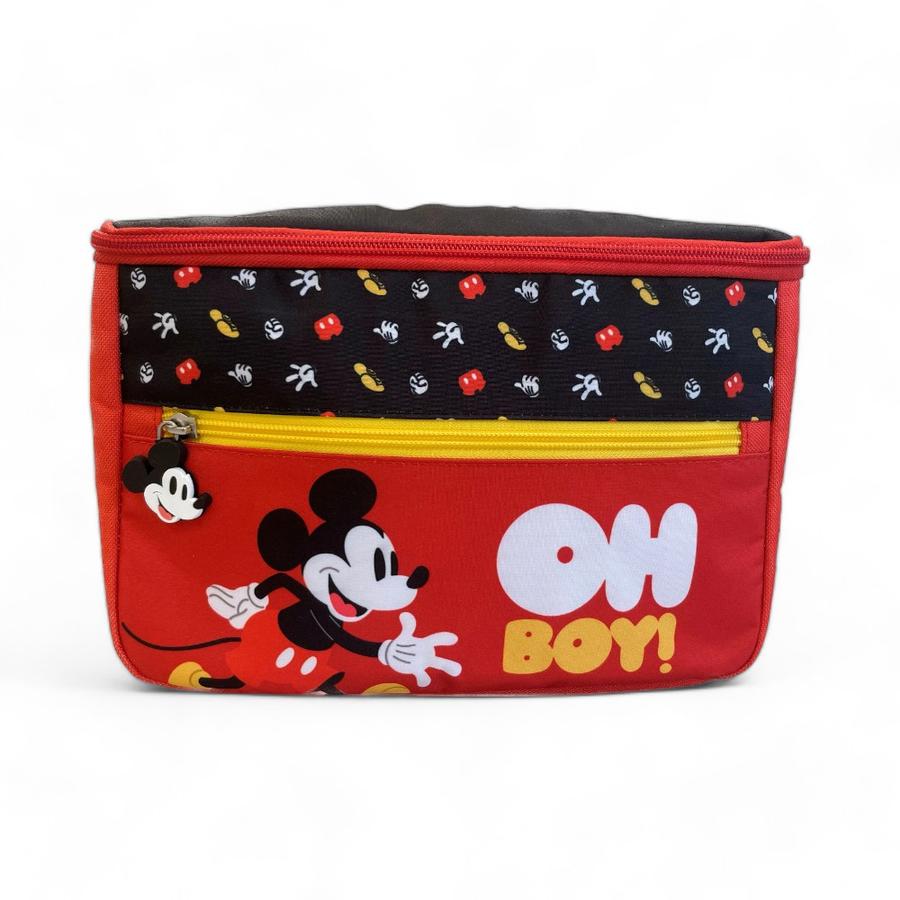 Lonchera Unisex Mickey Mouse Cuadrada 2.61 Litros Rojo