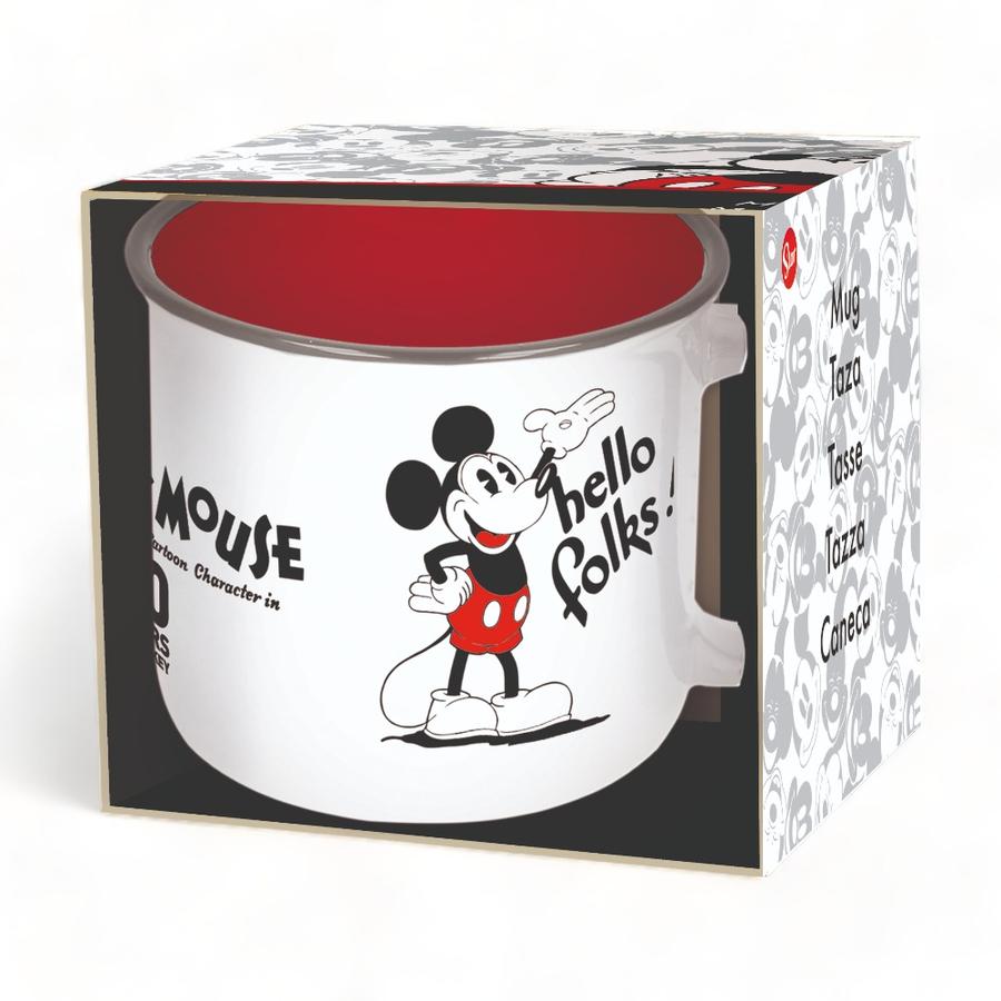 Tazón Cerámica Mickey Mouse 420Ml Blanco