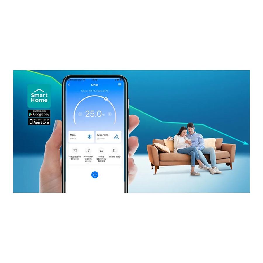 Aire Acondicionado Split Muro Breezeless 9K Btuh Midea