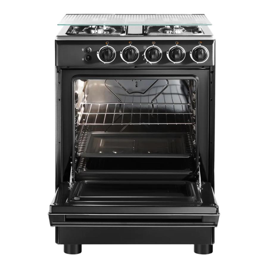 Cocina Gas Midea 4 Quemadores Negra