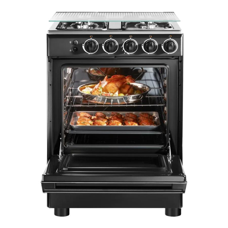 Cocina Gas Midea 4 Quemadores Negra