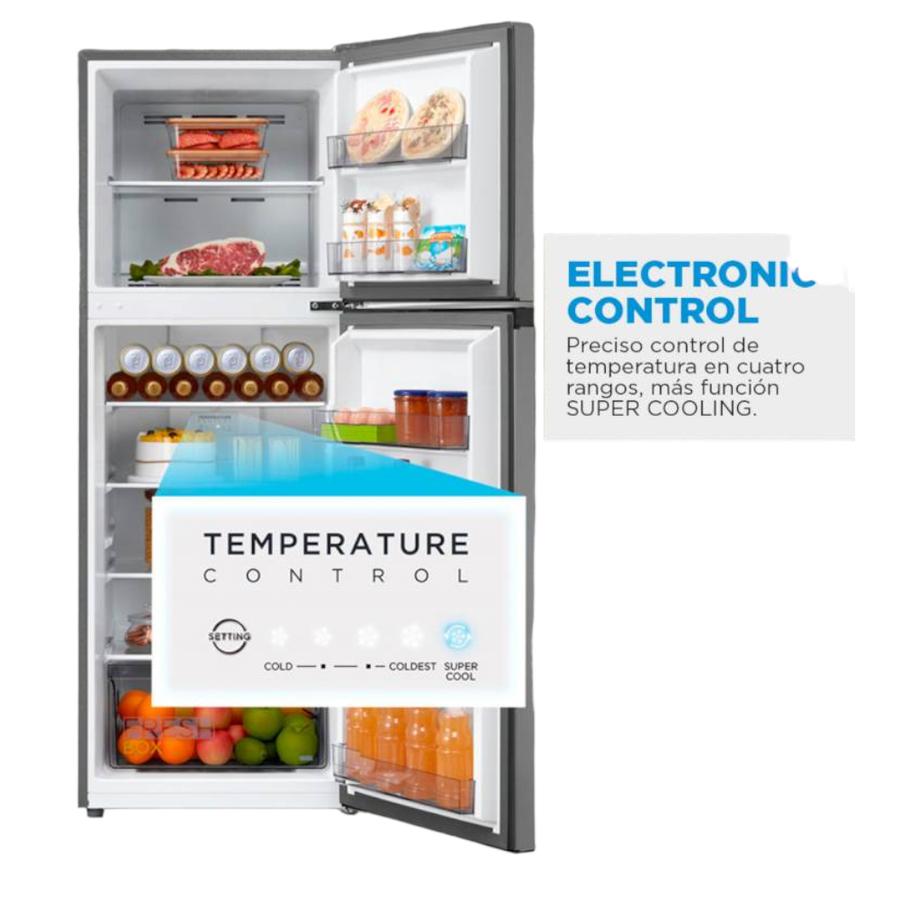 Refrigerador Midea Tmf No Frost 236 Lt Mdrt346 Gris