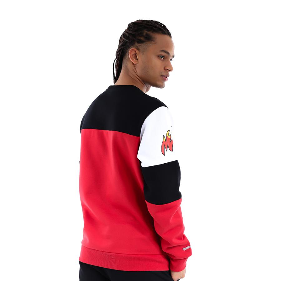 Poleron Mitchell & Ness Miami Heat Rojo Y Negro