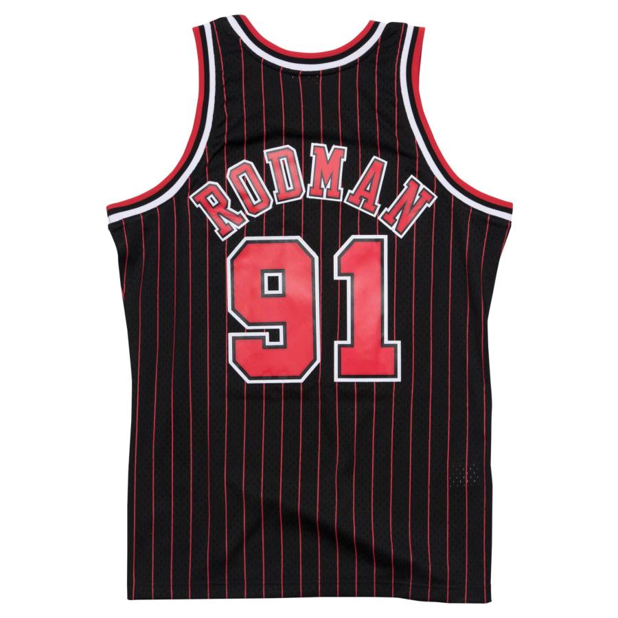 Camiseta Mitchell And Ness Bulls Dennis Rodman Negro
