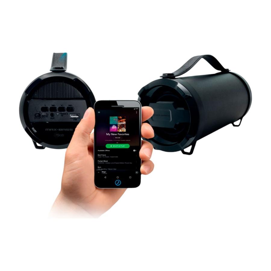 Parlante Bluetooth Mlab Power Speaker Max-Bass Negro