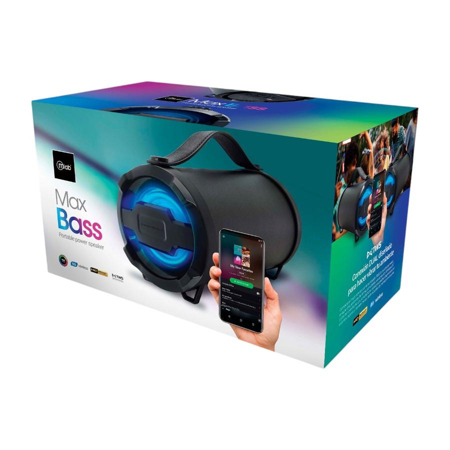 Parlante Bluetooth Mlab Power Speaker Max-Bass Negro
