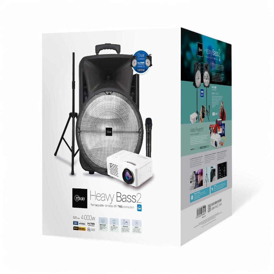 Kit Mlab Parlante HeavyBass2 15
