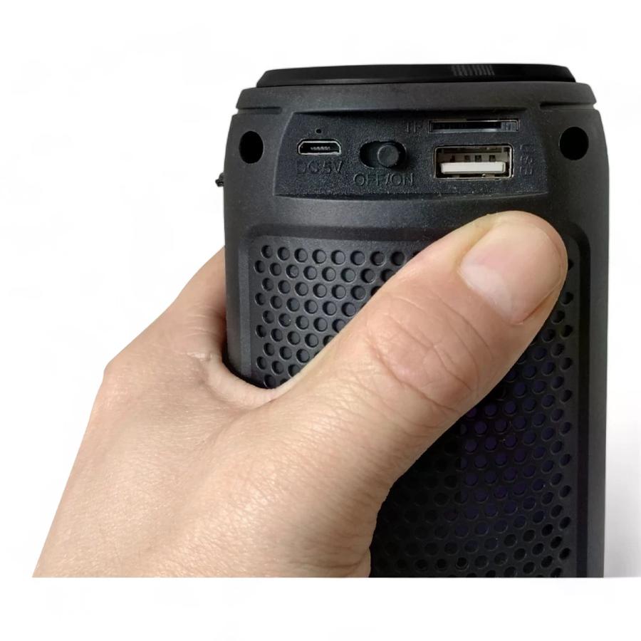 Parlante Bluetooth Microlab Flaming Tube Negro