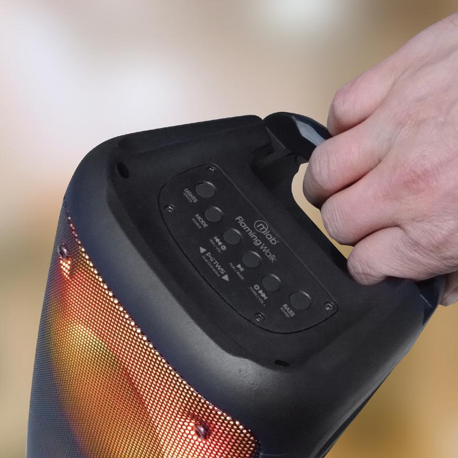 Parlante Bluetooth Tws Flaming Walk Bass Mlab Negro