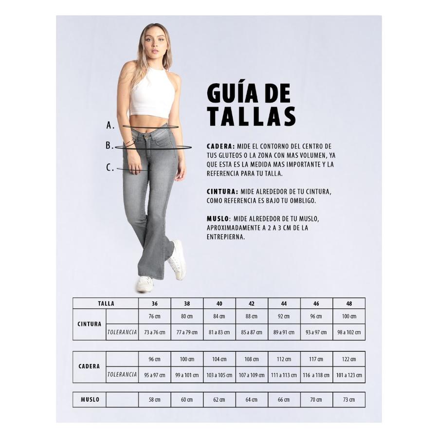 Jeans Mujer Mohicano Cint Skinny Azul
