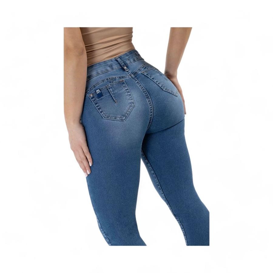 Jeans Mujer Mohicano Jeans Zoe Push Up Skinny Azul